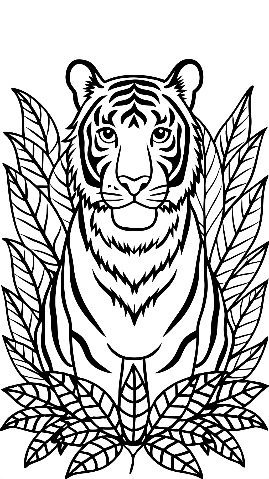 coloriage tigre réaliste